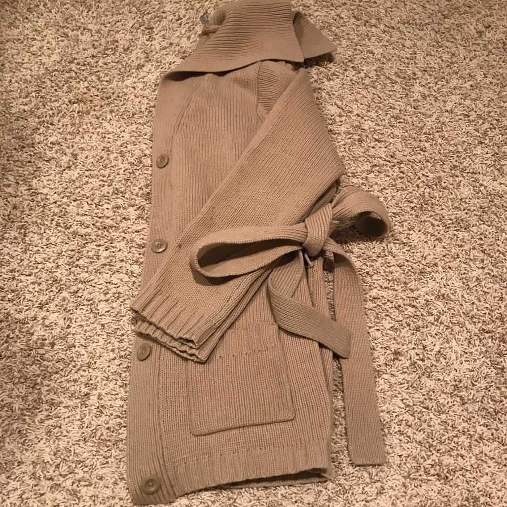 Wrap sweater cardigan